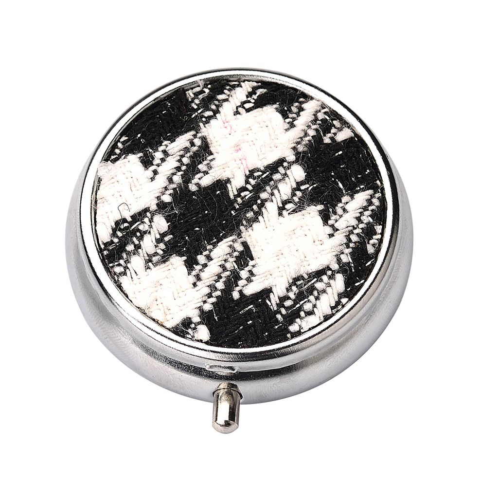 Taschen ASCHENBECHER "Tweed" Ø5cm aus Metall Tweed Optik Produktbild 