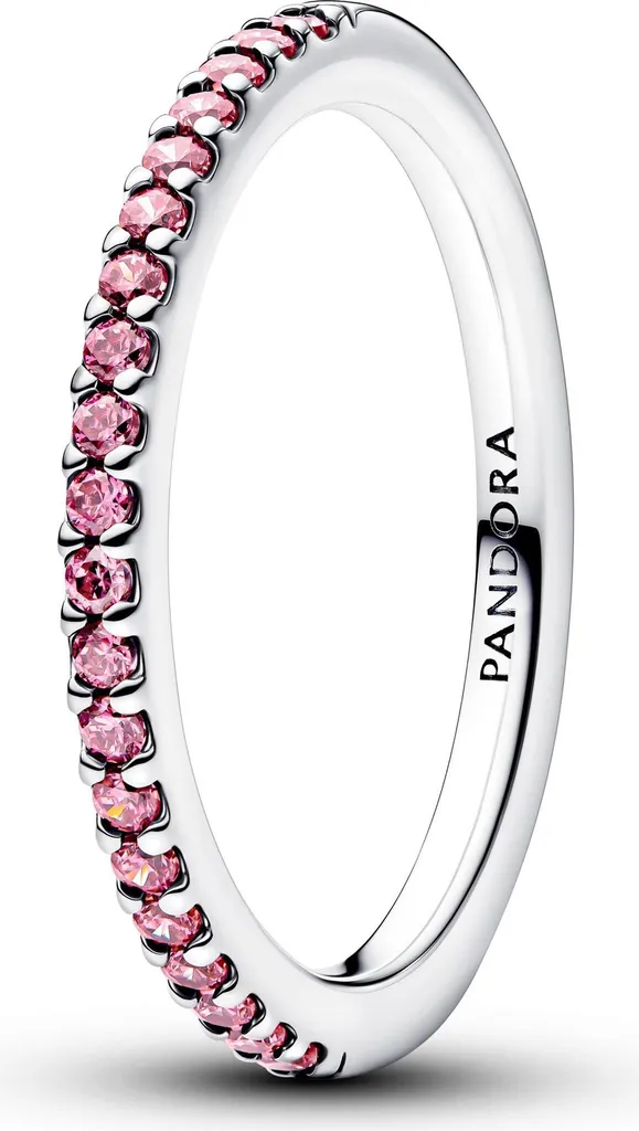 Anello Pandora 192999C02 Argento 925 Pavé Rosa Misura 56 Originale