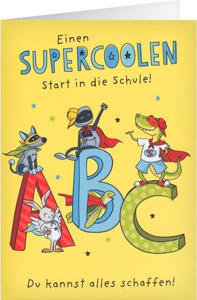 Schulanfangskarte - ABC
