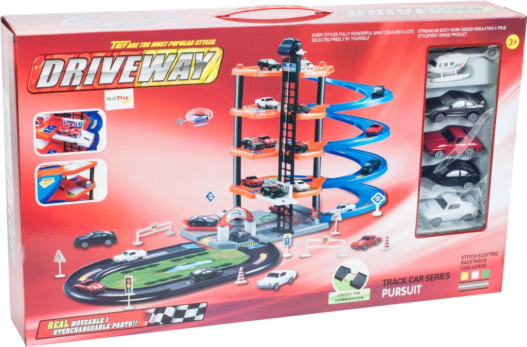 Woopie Voiture de Train Électrique Piste Voitures d'Hélicoptère de Feu 92 Pcs