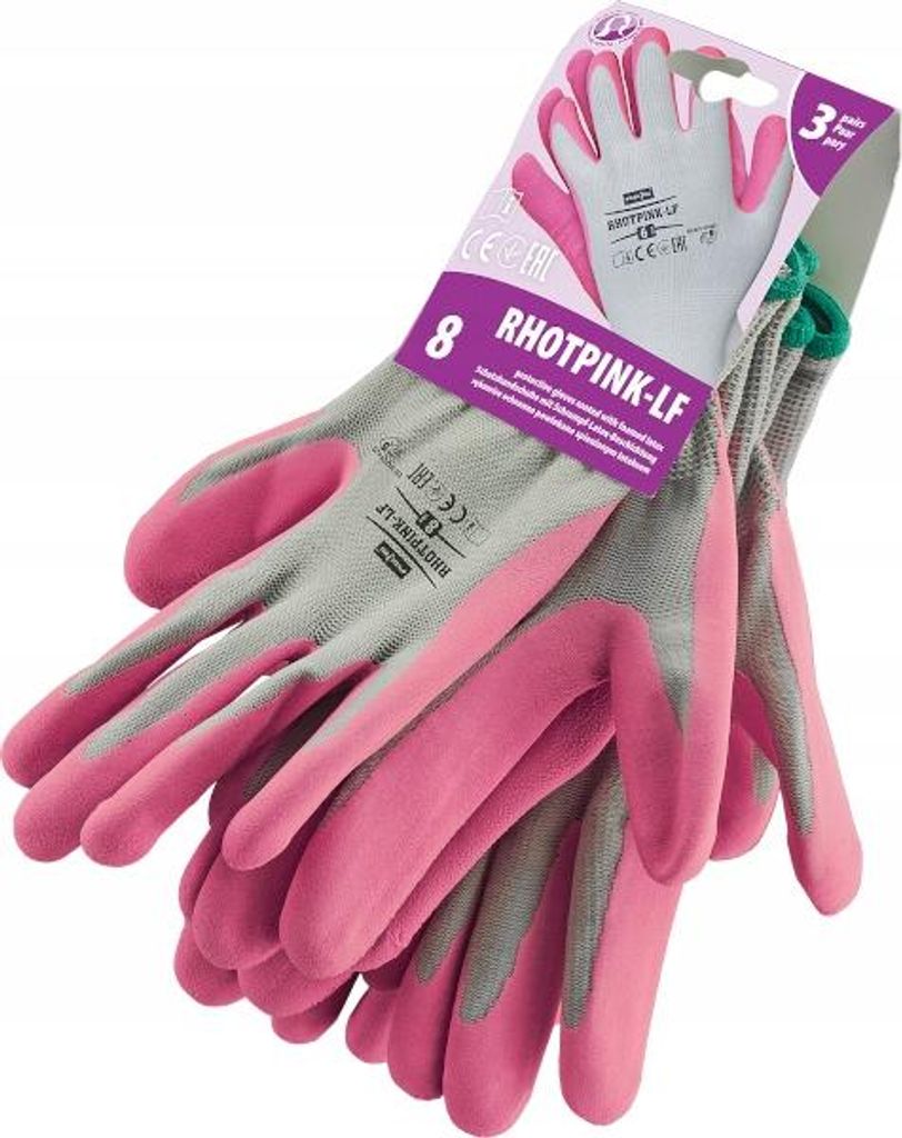 RHOTPINK-LF beschichtete Gartenhandschuhe Größe 7