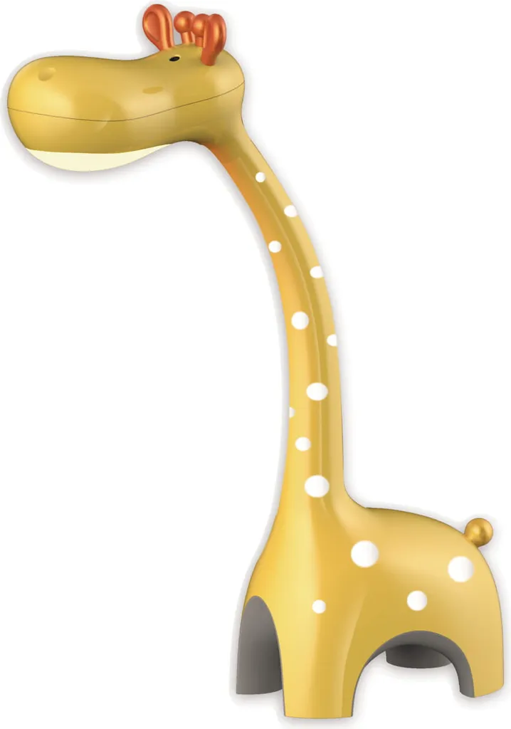 Lampe de lecture jaune enfant Girafe Kaja pour bureau et devoirs