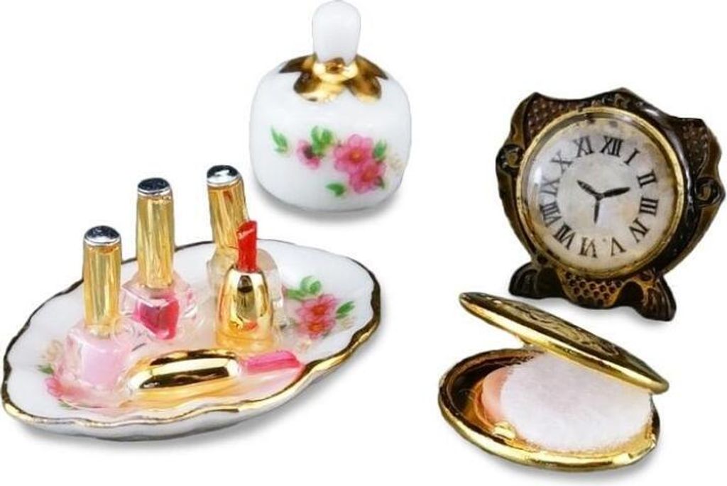 Schminkset Miniatur – Lippenstift, Nagellack & Zubehör