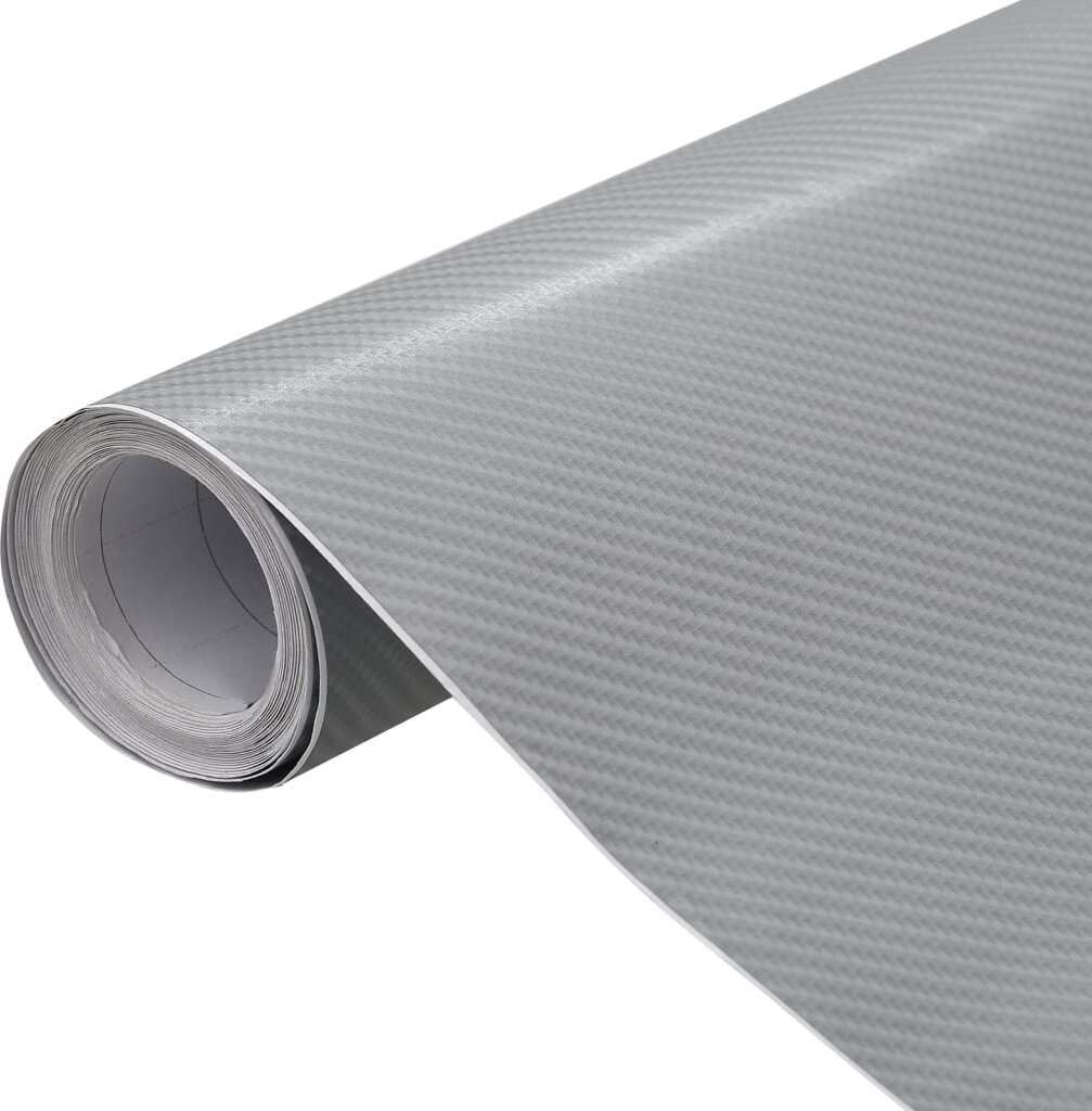 Möbel-Stil Autofolien 2 Stk. 4D Silber 100x150 cm+50x150 Produktbild 