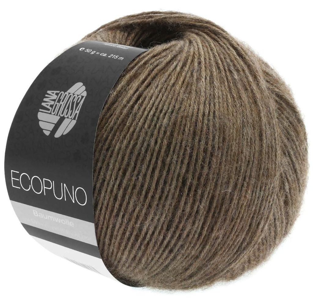 Lana Grossa - Ecopuno 0017 dunkelbraun Produktbild 