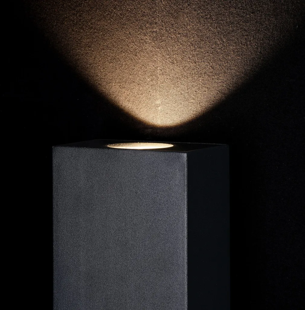 Maytoni Times Square Applique murale LED IP54 3000K noir pour extérieur
