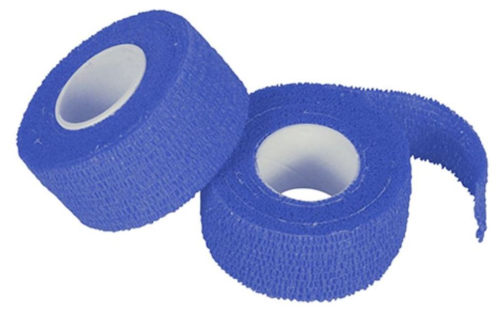 Rollen Pflaster / Bandagen selbsthaftend 5 m x 2,5 cm blau Produktbild 