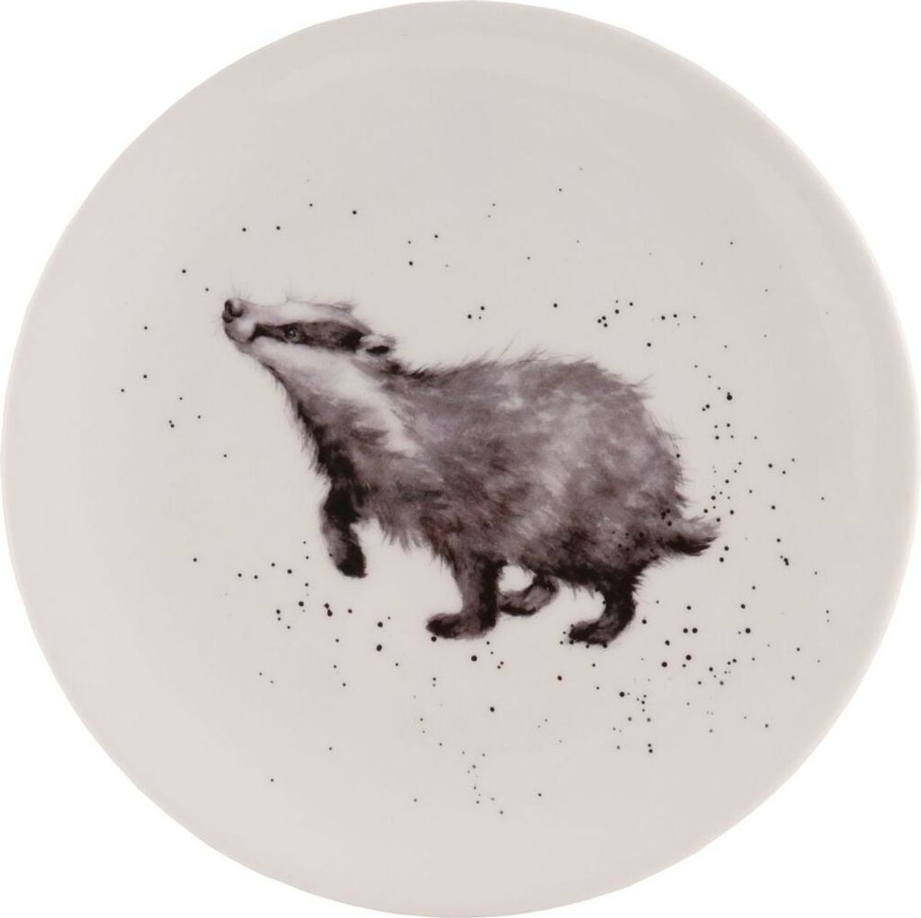 Wrendale Designs Porzellan-Kuchenteller Dachs, ca. 20,5 cm Produktbild 