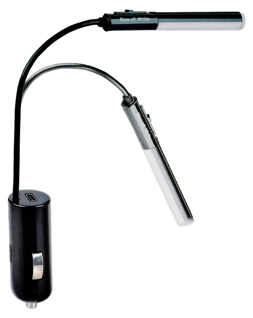 KFZ-Ladegerät mit USB-C-Port, flexibler LED-Leuchte, Produktbild 