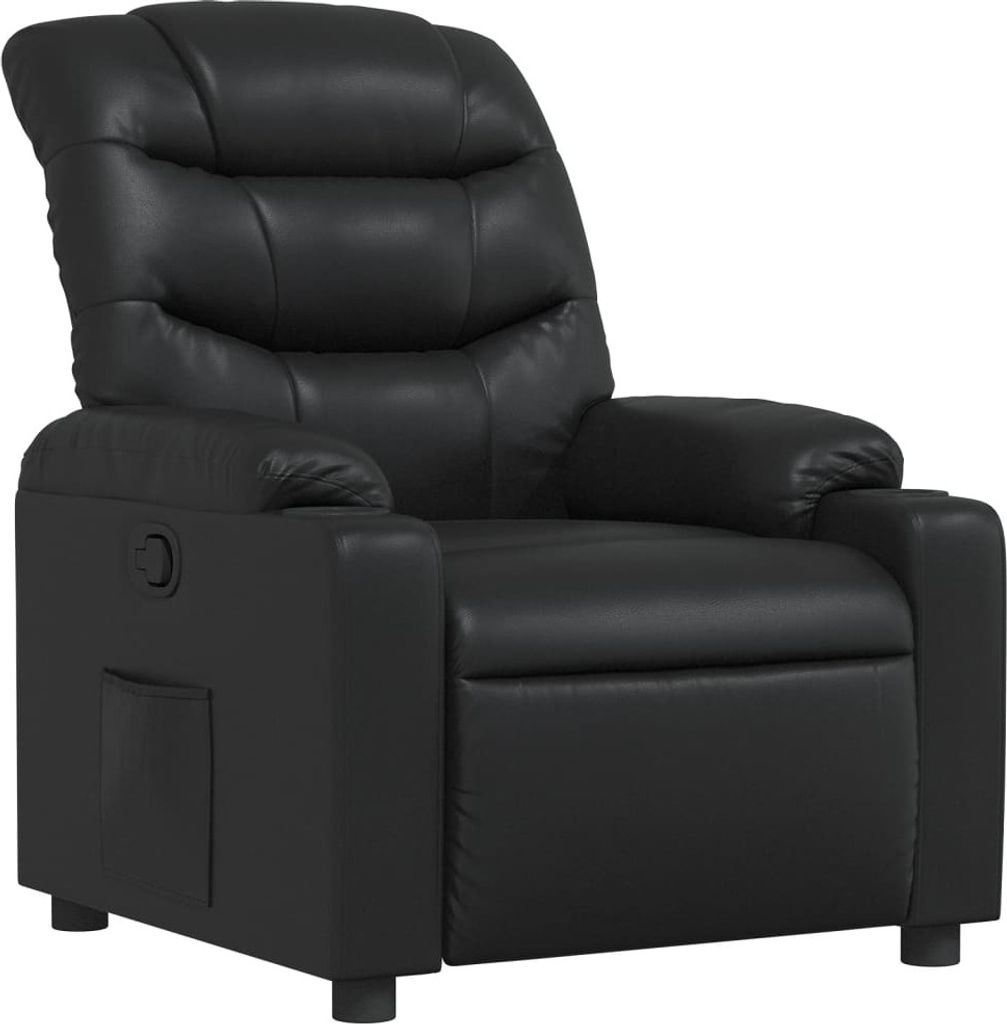 vidaXL Relaxsessel Schwarz Kunstleder
