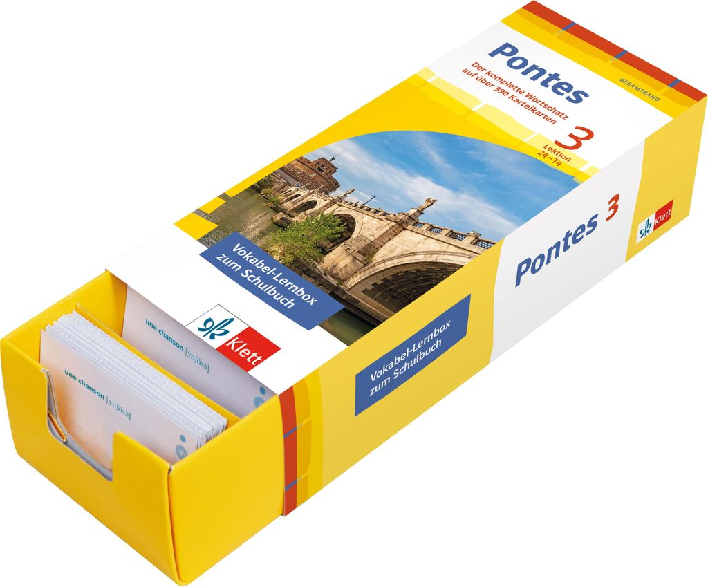 Pontes 3 Gesamtband (ab 2020) - Vokabel-Lernbox zum Schulbuch 3. Lernjahr
