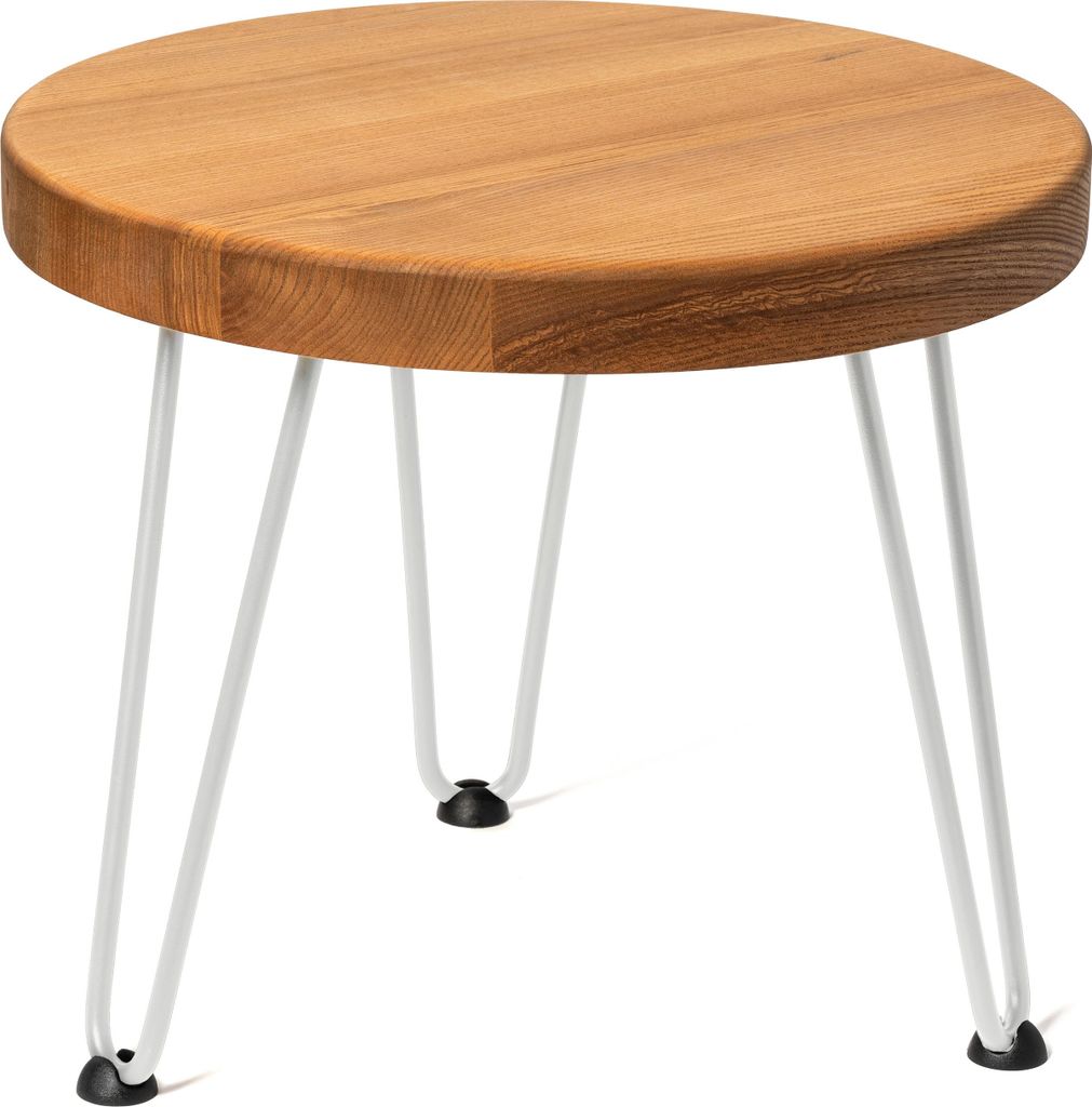 LAMO Manufaktur Couchtisch rund aus Holz 40 cm | Beistelltisch couch | Nachttisch Holz, Wohnzimmertisch klein, Kaffeetisch | Stärke: 40 mm, Farbe:...