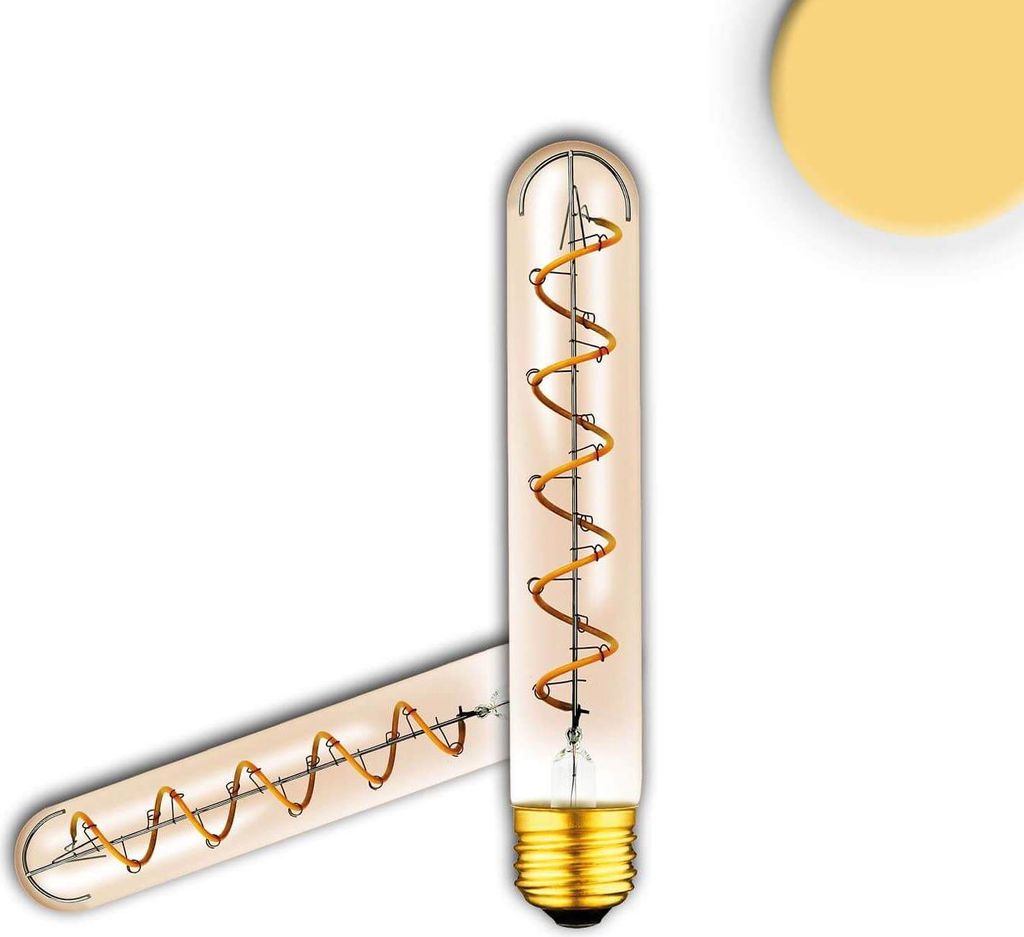 ISOLED E27 Vintage Line LED Spiralbulb, Amber, 4W 2200K
