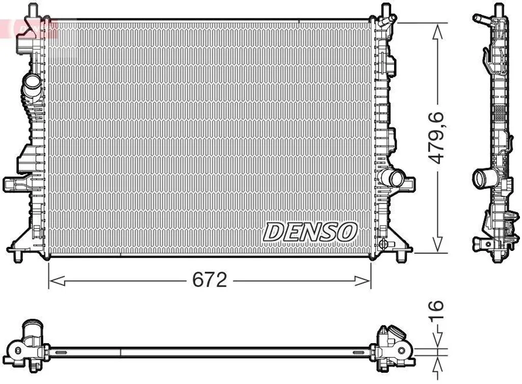 Stop surchauffe : Radiateur DENSO DRM10126 pour FORD Focus Mk4 2018+