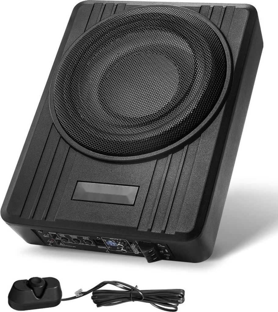 Untersitz-Auto-Subwoofer 300W - Schlanker Aktiver Subwoofer - Sound-System 254mm für verbesserten Bass