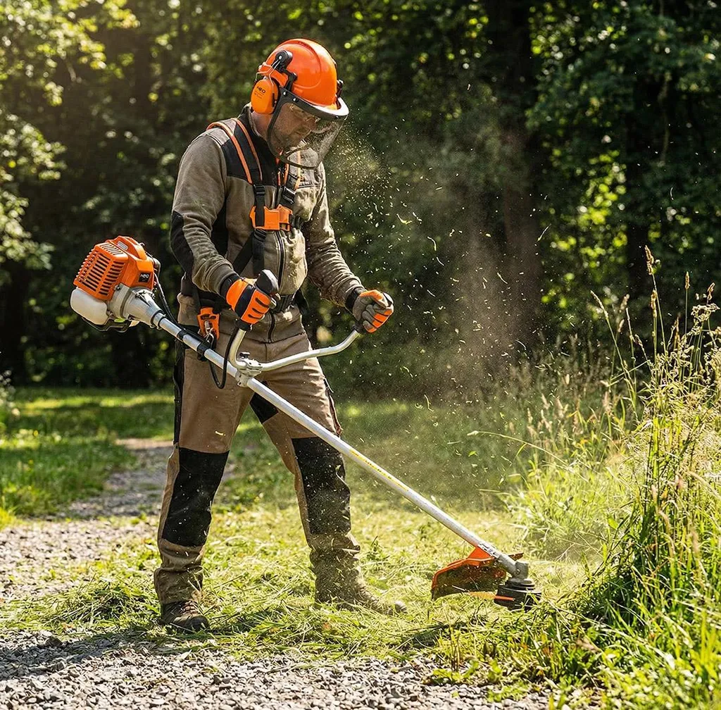 Casque de protection forestière complet avec visière et antibruit réglable - 2
