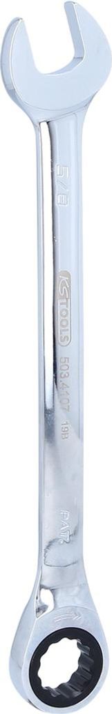 KS TOOLS 503.4107-E GEARplus Ratschenringmaulschlüssel, 5/8", auf Hänger