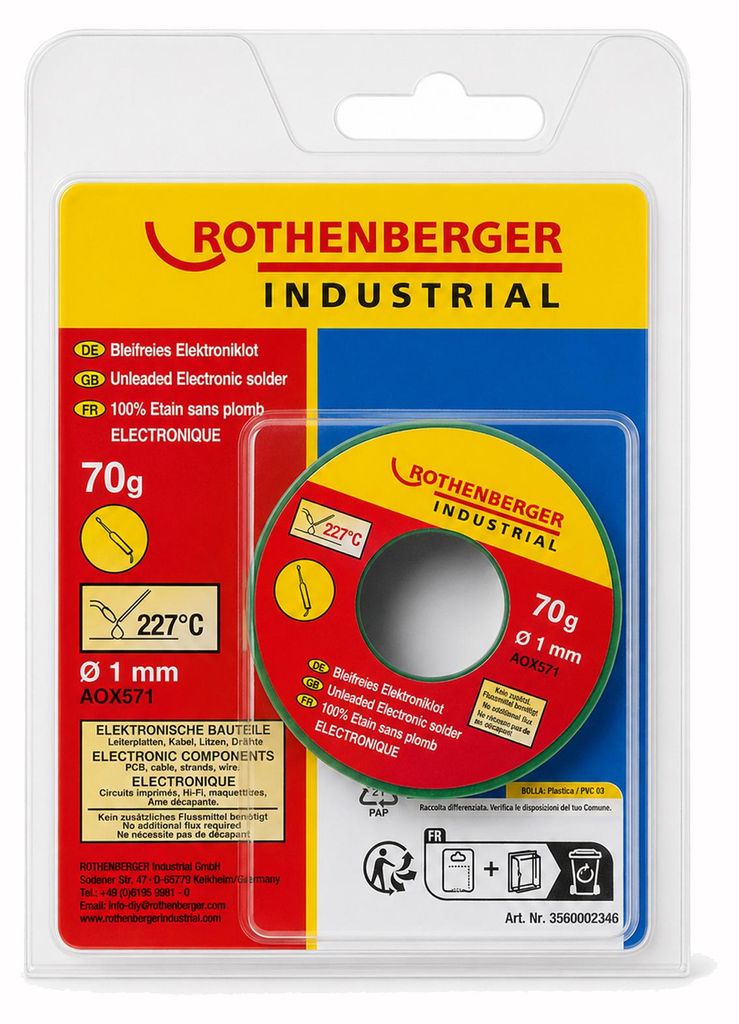 ROTHENBERGER saldatura elettronica senza piombo 70g Immagine del prodotto 