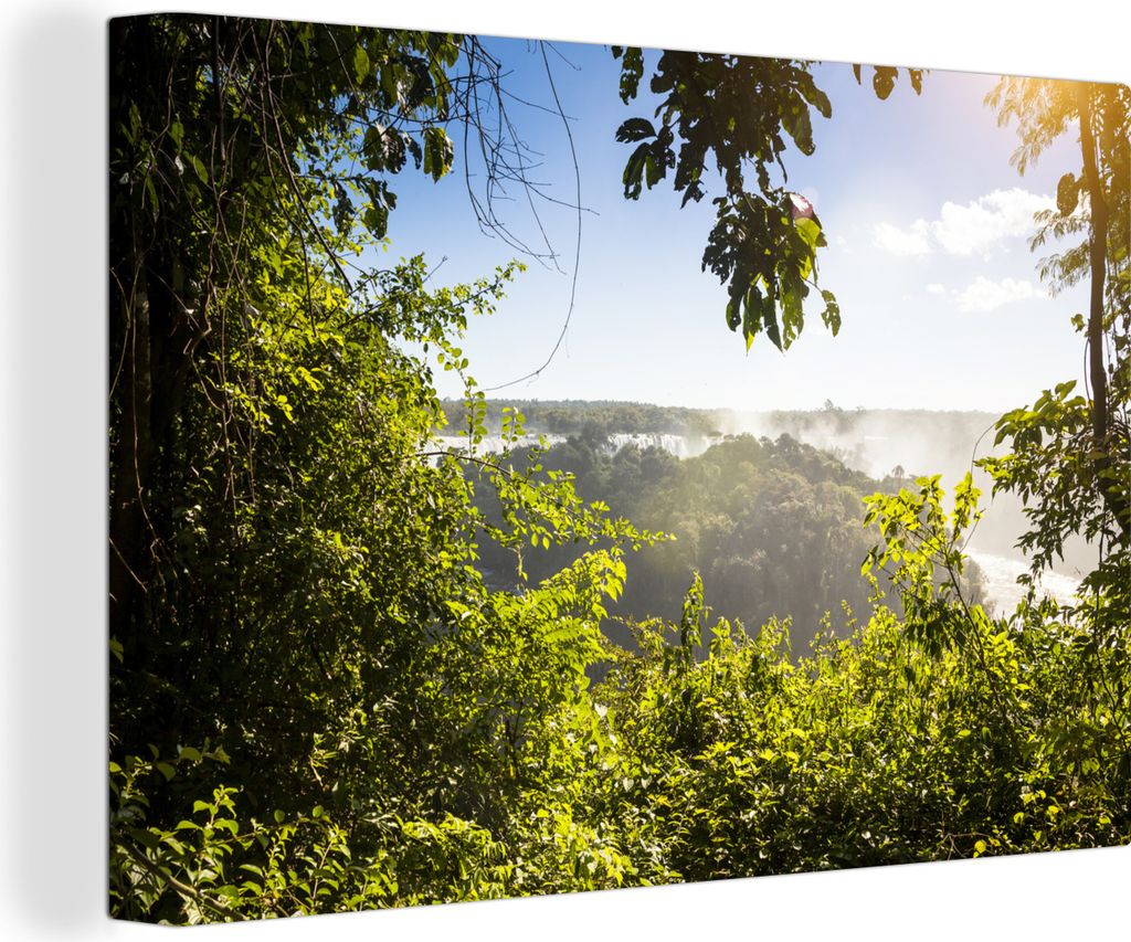 OneMillionCanvasses - Leinwandbilder - 150x100 cm, Iguazu, Argentinien, Wandbilder Kunstdruck Wanddekoration