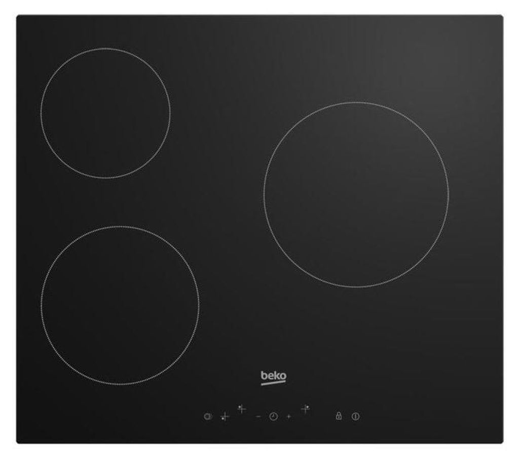 BEKO Glaskeramik-Kochfeld - 3 Kochzonen - 60 cm - HIC63400 Produktbild 