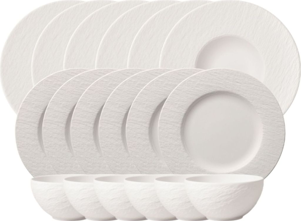 Villeroy & Boch Manufacture Rock blanc Starterset 18tlg Produktbild 