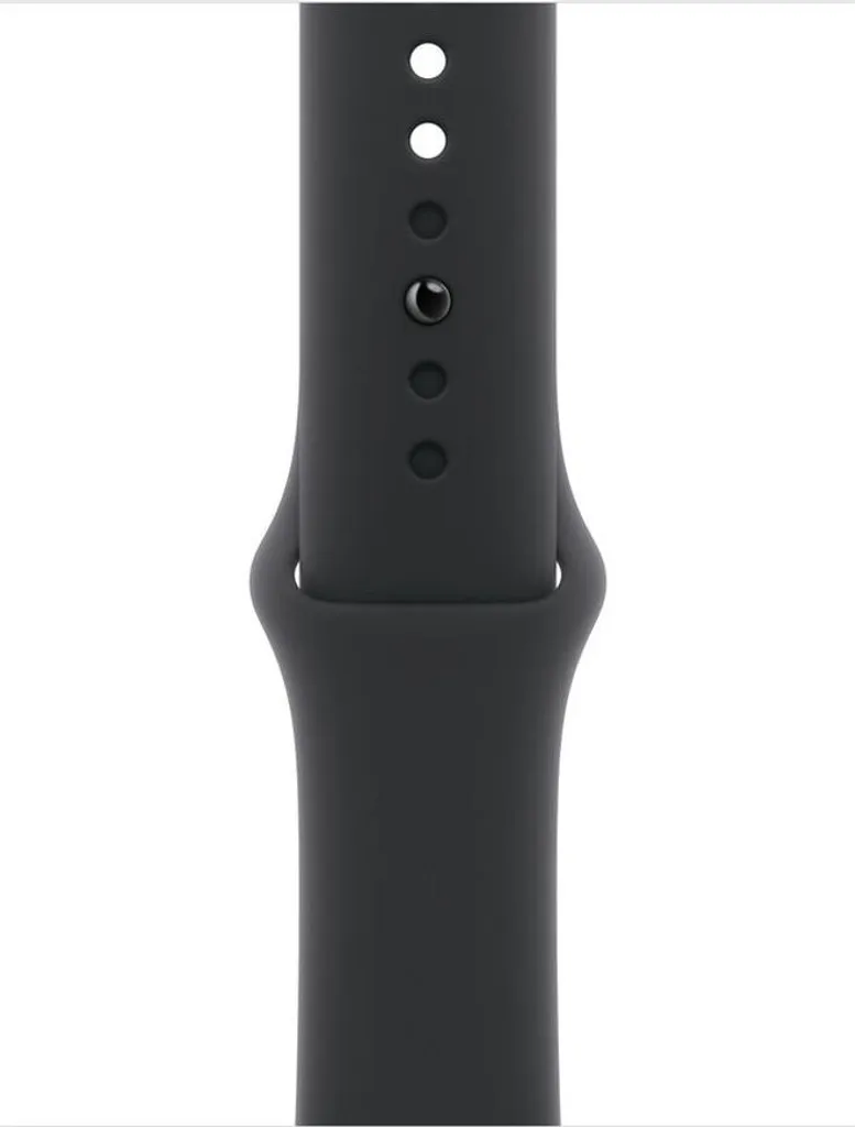 Bracelet Sport Apple Watch en Fluoroélastomère Noir - Confort et Design