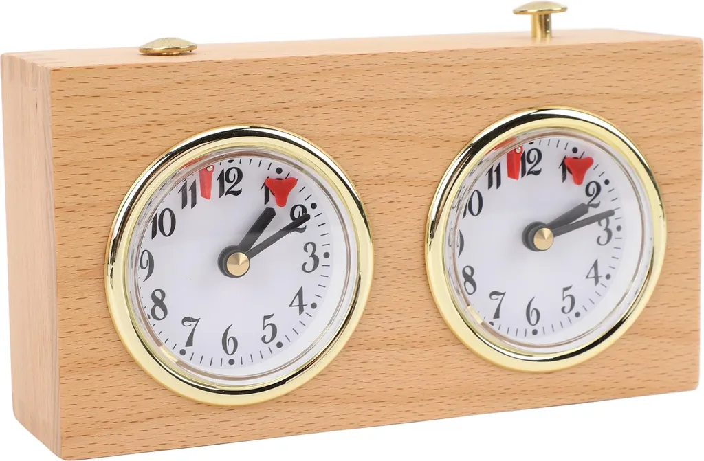 Horloge d'échecs anti-stress en bois pour mieux gérer le temps de jeu