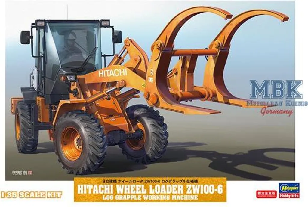 Réalisme extrême pour cette Maquette Hitachi ZW100-6 Hasegawa 1/35 Pro