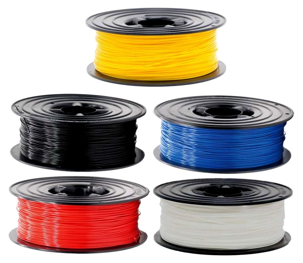PLA Filament 1,75mm 3D Drucker oder Stift Set 5x 1kg in verschiedenen Farben