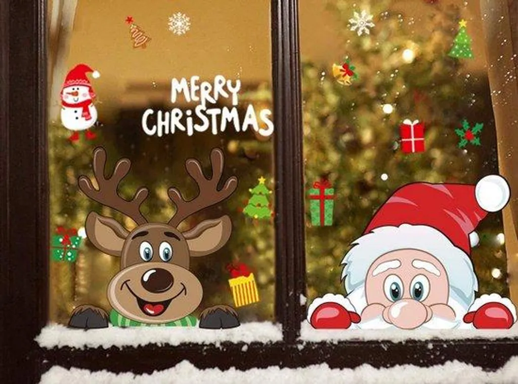 Stickers de Noël chambre enfant pour créer un décor hivernal mural