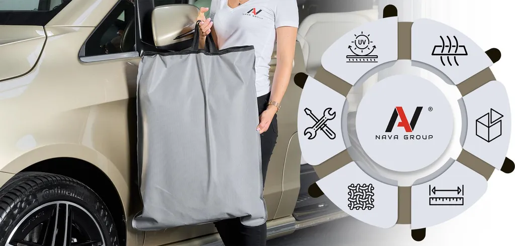 Copriauto per utilitaria S1 380-405 telone Cinture Exclusive SOFT - 6