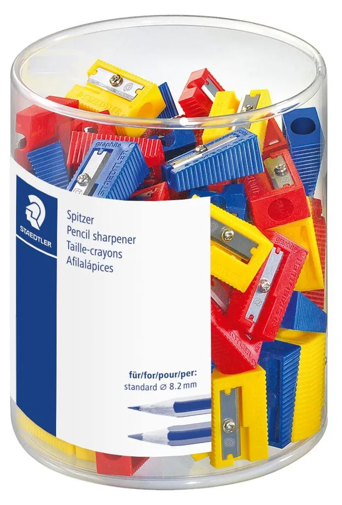 STAEDTLER 510 50 Taille-crayons en plastique boîte de 100 pièces 8,2mm