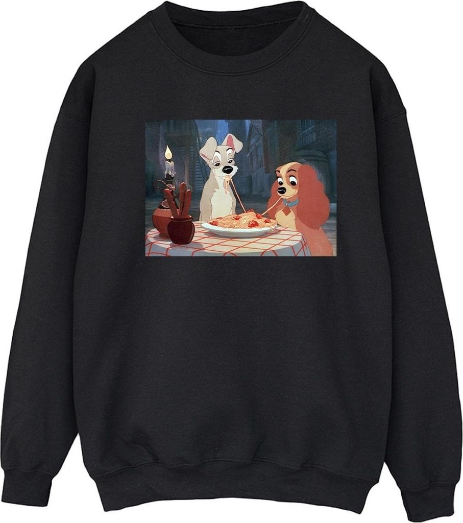 Disney - "Lady And The Tramp" Sweatshirt für Damen BI23203 (M) (Schwarz)