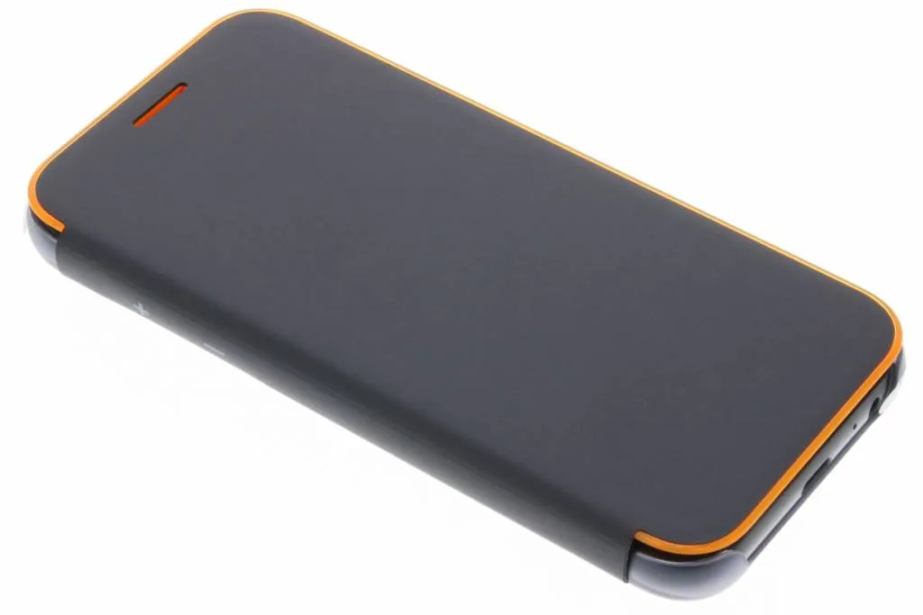 Custodia Samsung Galaxy A3 2017 Neon Flip Cover Nera Originale EF-FA320
