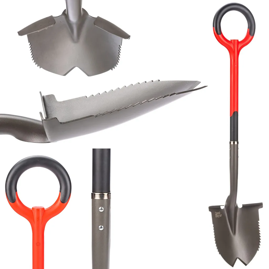 Bêche de Jardinage Multi-fonctions Root Slayer pour Plantation et Coupe