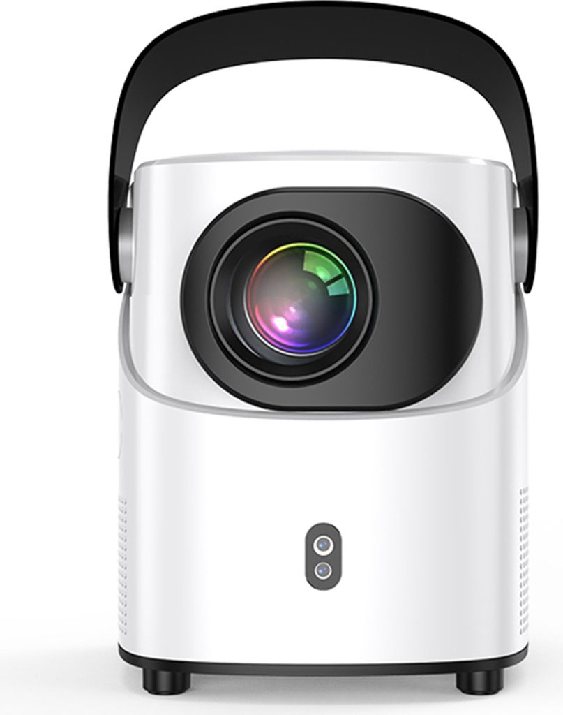 T-2-Projektor 1080P Heimkino Android 9.0 Videoprojektor mit WLAN 6 BT-Netzwerke unterstuetzen 4K-Dekodierung 100-Zoll-Display Gleiche Bildschirmtec...
