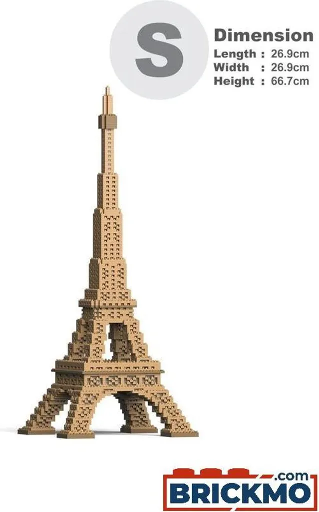 Tour Eiffel JEKCA 01S ST27AW06 - Briques autobloquantes haute stabilité