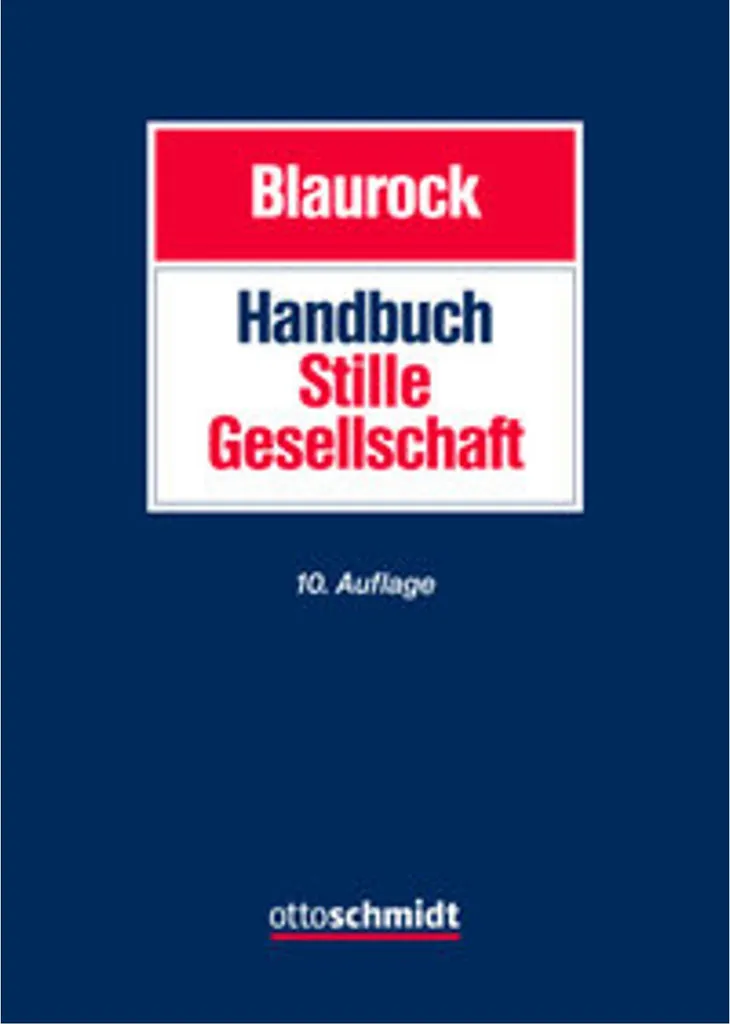 Handbuch Stille Gesellschaft : Guide Juridique Société Tacite Allemande
