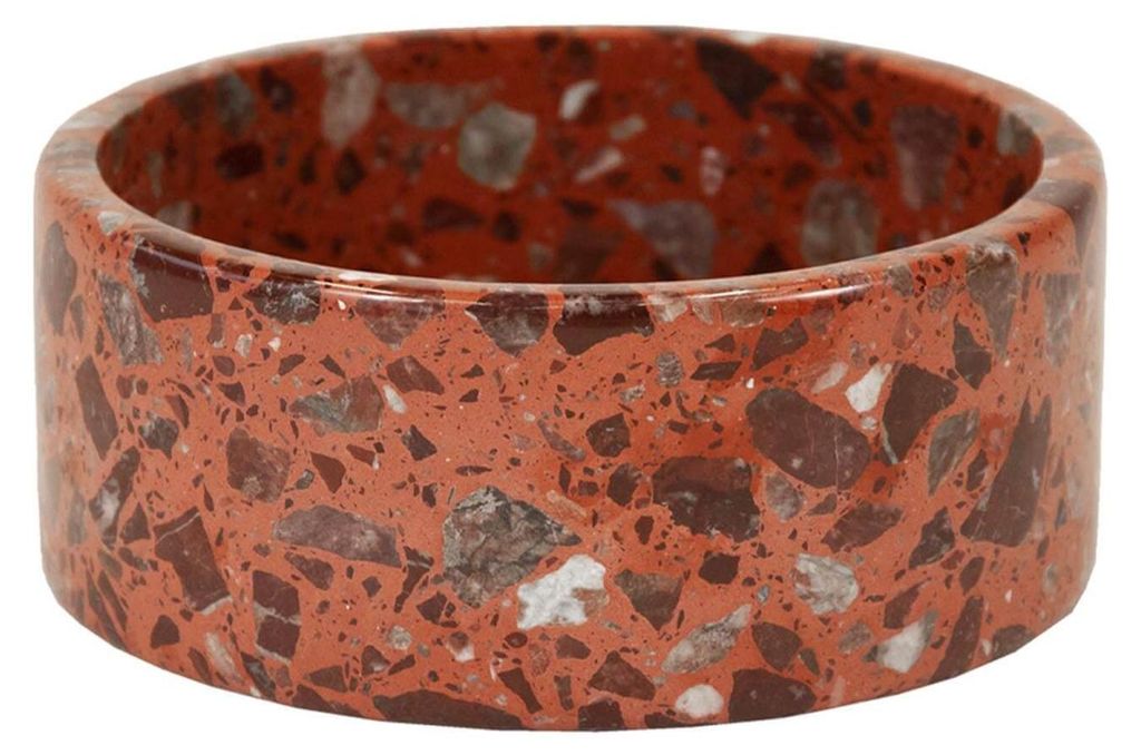 Kentucky Dogwear Futternapf Terrazzo Stein Hundenapf Braun L