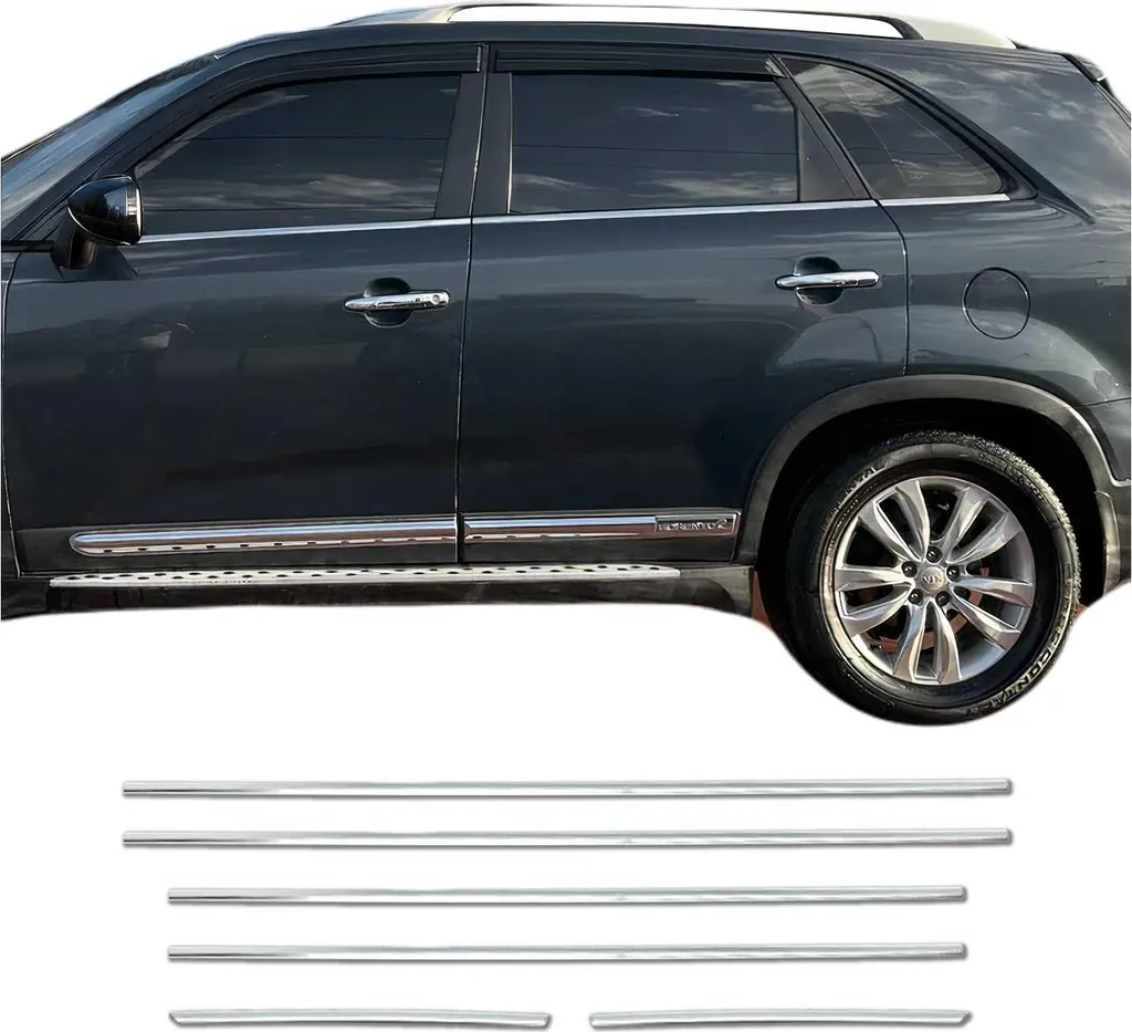 Set Profili Cromati Luxury per Kia Sorento 2012-2017 - Acciaio 304