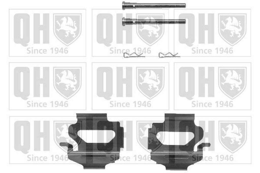 QUINTON HAZELL BFK640 Zubehörsatz Scheibenbremsbelag Vorne für FORD Escort VI Cabrio (ALL) Escort VI Schrägheck (GAL, AAL, ABL) Escort V Schräg...