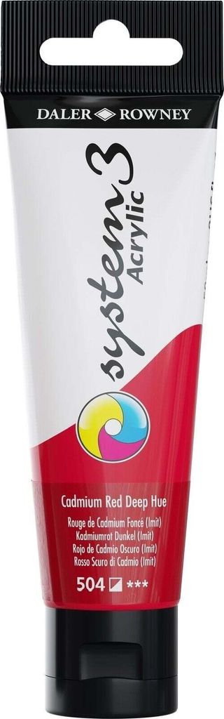 Daler Rowney System3 Acrylfarbe Cadmium Red Deep Hue 59 ml 1 Stck