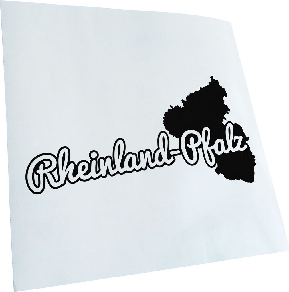 Kiwistar - Autoaufkleber - Rheinland-Pfälzer Herkunft - Schwarz - 60x30cm - Aufkleber für Auto, Laptop, Fahrrad, LKW, Motorrad mehrfarbig JDM Dec...
