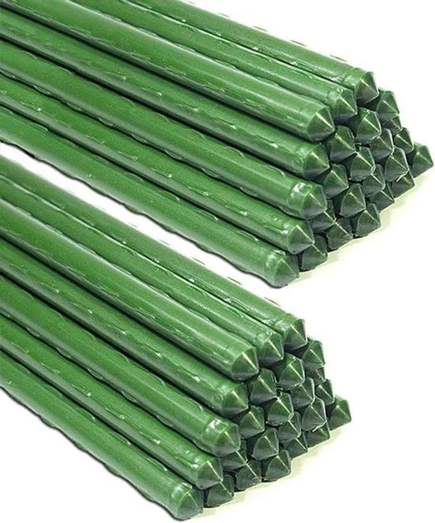 Supports pour fleurs et plantes contre le vent - Lot de 50 tuteurs 120cm