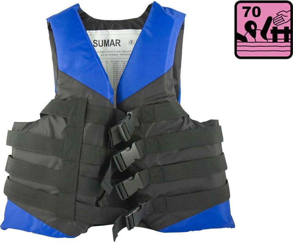 Schwimmweste Rettungsweste Wassersportweste blau gr. S ( Produktbild 