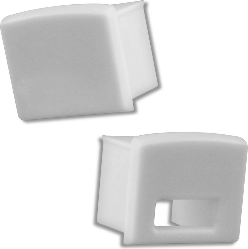 GX-PL5 LED AUFBAU-Profil 200 cm, hoch, LED Stripes max. 12mm, silber 2x Endkappen