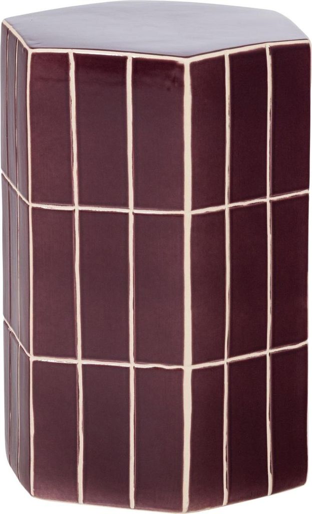 Plu Dekorativer Beistelltisch 42X30x26 Cm Keramik Paars Produktbild 