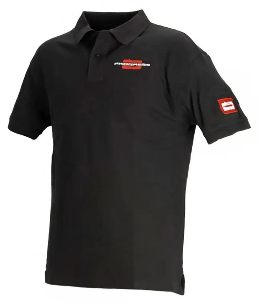 Polo Homme Progress 2022 Noir M anti-froissage pour un look impeccable