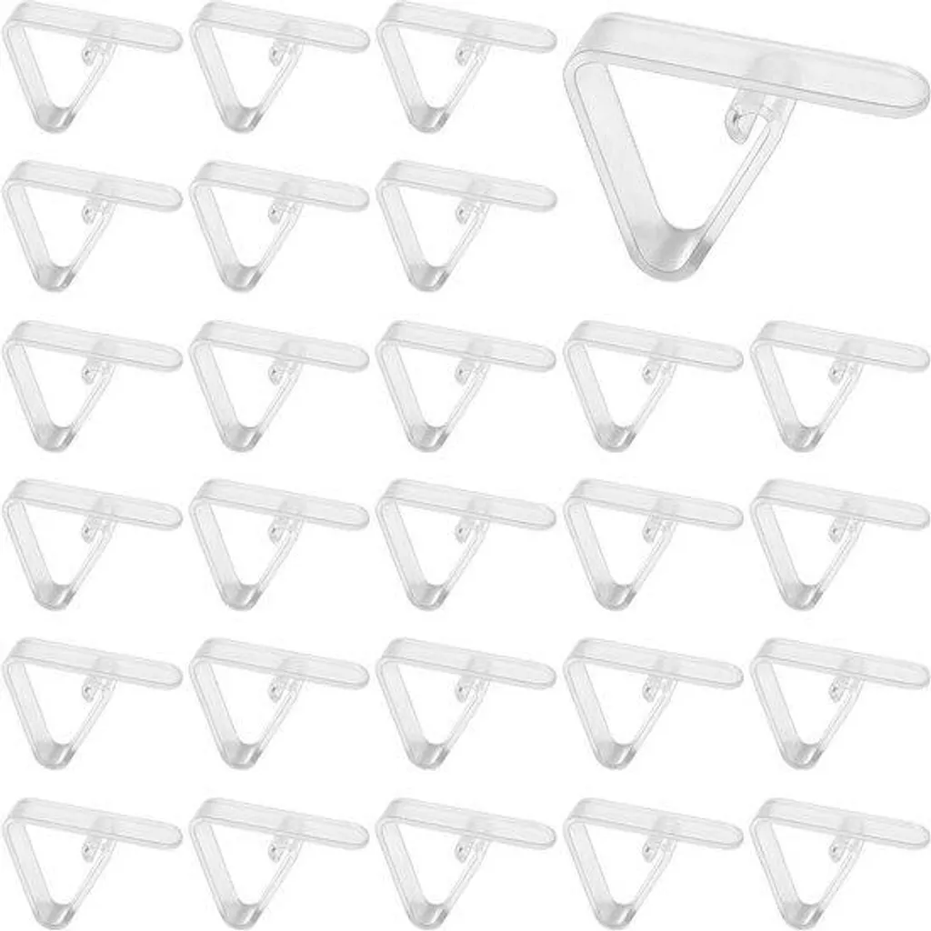 Attaches de nappe transparentes en lot de 27 pour table de réception