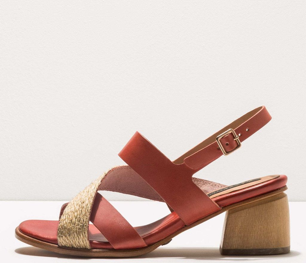 Neosens Sandalen mit hohem Absatz Damen S3141 RESTORED SKIN GINGER / VERDISO Farbe Rot